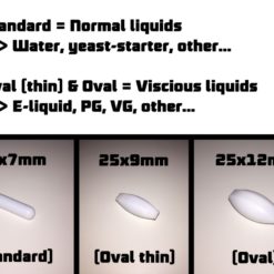 Barre d'agitation comparaison