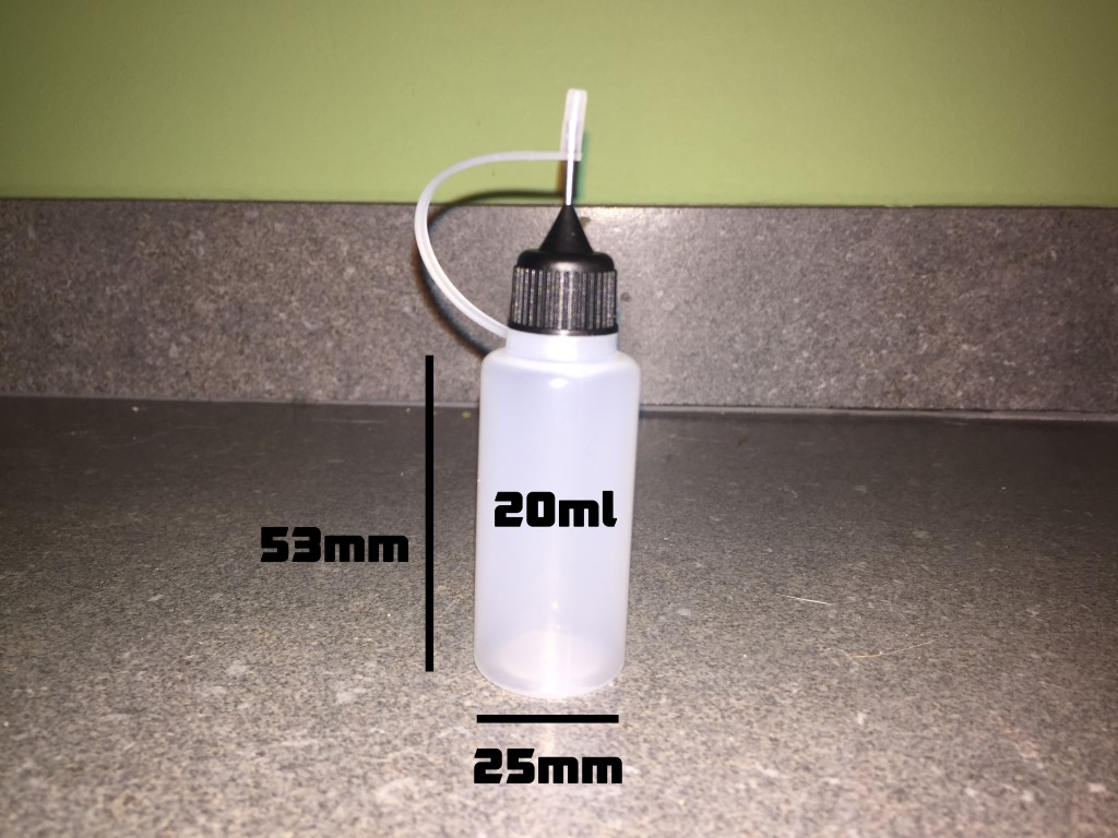 20ml druppelflesje afmetingen